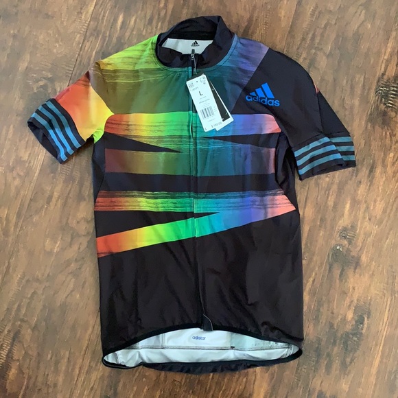 Adiatar Cycling Jersey Adidas Men’s L NWT Adiatar Cycling Jersey Adidas Men’s L NWT